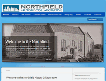 Tablet Screenshot of northfieldhistorycollaborative.org